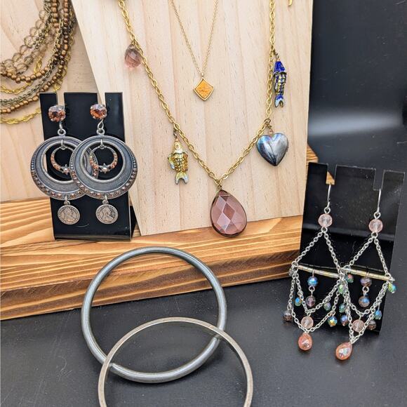 Boho Bronze & Charm Treasure Jewelry Bundle | 11 Pieces - Picture 4 of 6